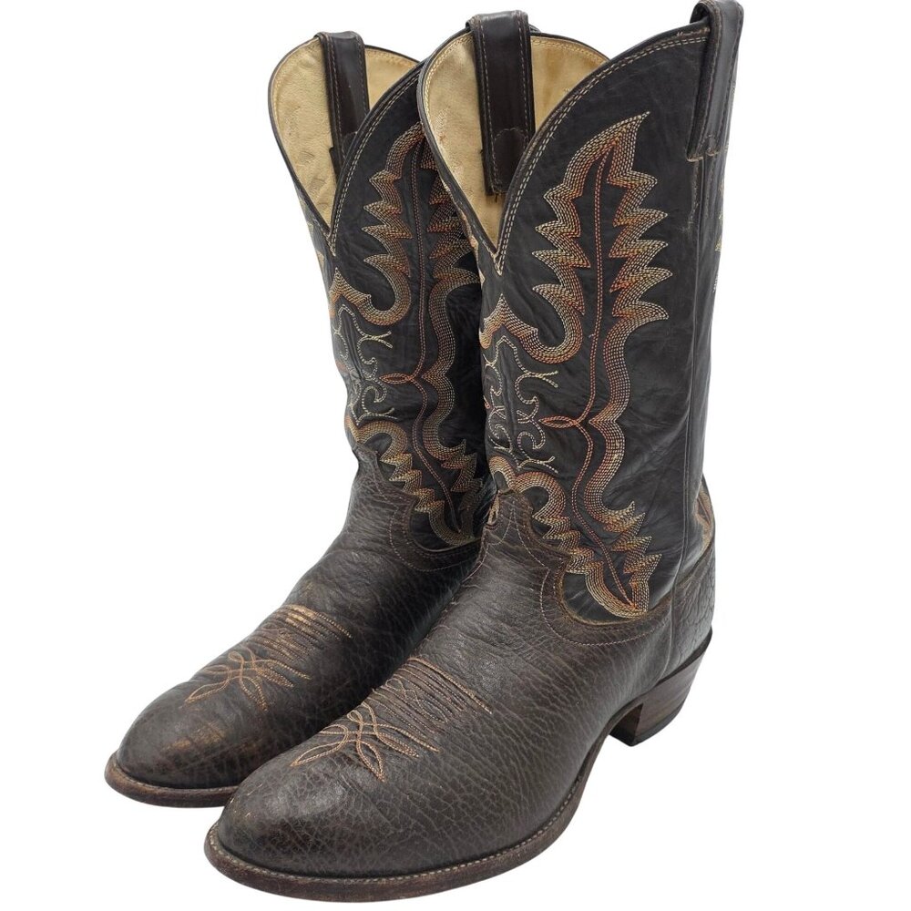 Justin 2223 Rick Grimes Walking Dead Cowboy Boots Mens 11E Wide Screen Accurate - Picture 15 of 16